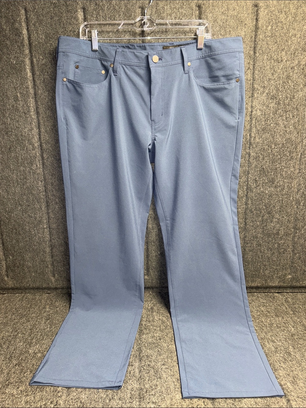 J.Hilburn Men's Chino Pants in Slate Blue - Classic Fit